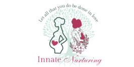 Pregnant woman and new mother with baby