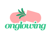 Onglowing Placenta logo capsule with plant sticking out